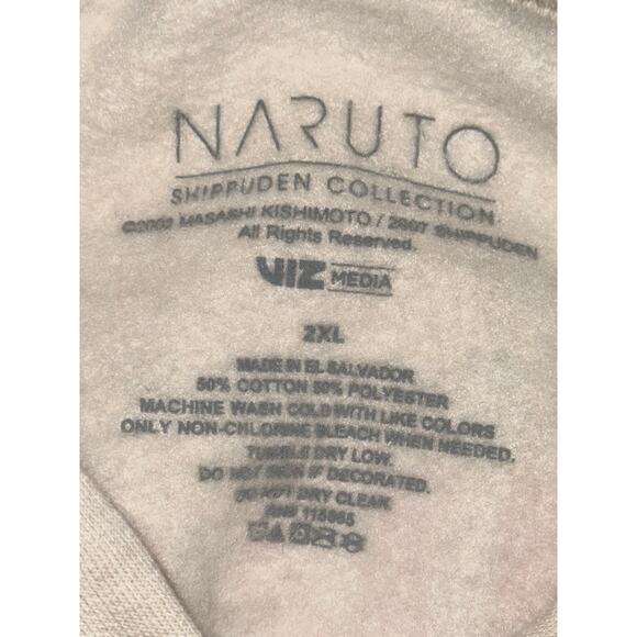 Naruto Ichi Raku Ramen Cream Hoodie Sweatshirt, Unisex Size 2XL - Picture 5 of 5